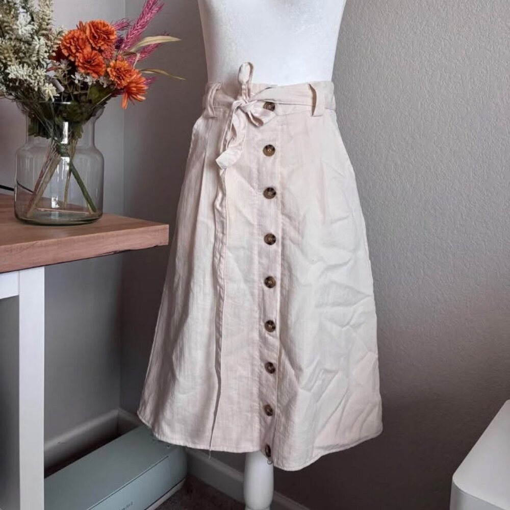 Willow & Root Skirt, Spring Fashion 2025 Women's XS Beige